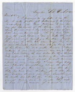 Letters to Edward Jenkins Harden, 1852, 1858