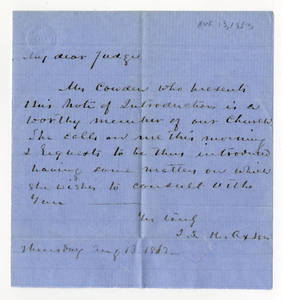 Letters to Edward Jenkins Harden, 1863 April - August