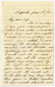 Correspondence by Leander Gage King from Suffolk, White House, Fair Oaks, Camp before Richmond, Virginia, 1862 June