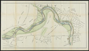 Charles River Basin: contour map of lower basin
