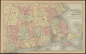 Atlas Maps of Massachusetts, Connecticut and Rhode Island, from the Latest Official Surveys.