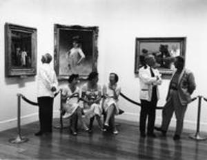 Women sitting in Museum, 1959