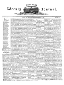 Chicopee Weekly Journal, January 7, 1854
