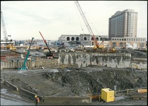 Central Artery/Third Harbor Tunnel Project construction, 1998