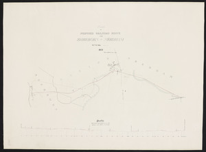 Plan of proposed railroad route from Sherborn to Needham / Wm. F. Ellis.