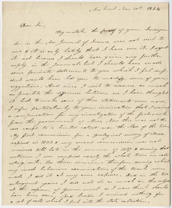 Edward Hitchcock letter to [James Deane], 1844 November 10