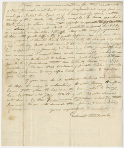 Edward Hitchcock letter to Benjamin Silliman, 1825