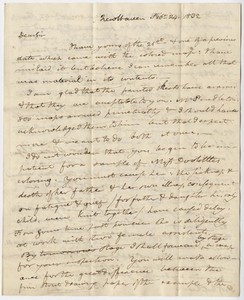 Benjamin Silliman letter to Edward Hitchcock, 1832 February 24