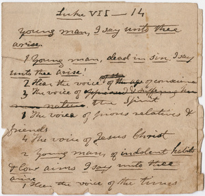 Edward Hitchcock sermon notes, 1832 February 23