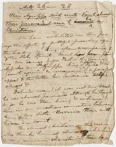 Edward Hitchcock sermon notes, 1831 March 27