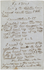 Edward Hitchcock sermon notes, 1855 November