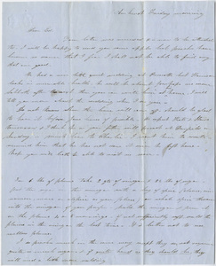 Orra White Hitchcock and Jane Elizabeth Hitchcock letter to Edward Hitchcock, Jr.
