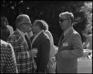 Photographs of reception with President John William Ward, 1973 June 2