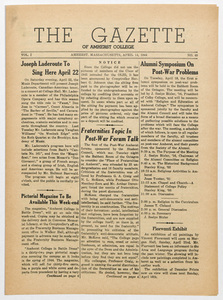 The gazette of Amherst College, 1944 April 14