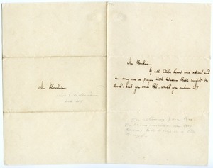 Emily Dickinson letter to Elbridge G. Bowdoin