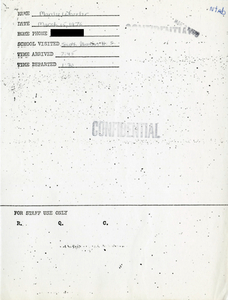 Citywide Coordinating Council daily monitoring report for South Boston High School by Marilee Wheeler, 1976 March 15