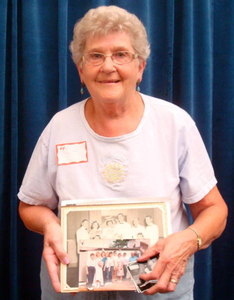 Margaret Nix at the Waltham Mass. Memories Road Show