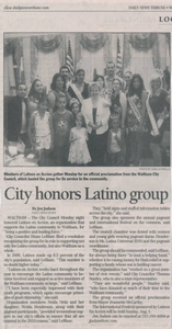 City honors Latinos en Accion