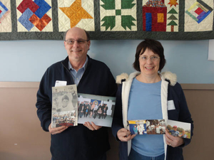 John Anzivino and Barbara Anzivino at the Stoughton Mass. Memories Road Show