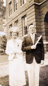 Betty Donovan and Joe Linehan, St. Columbkille's high school graduation