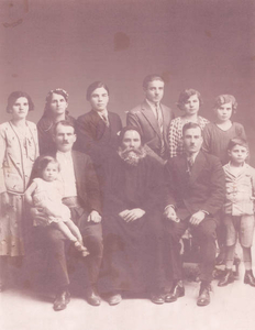The whole ElBach family taken with the Great Uncle Monsenior Antonias