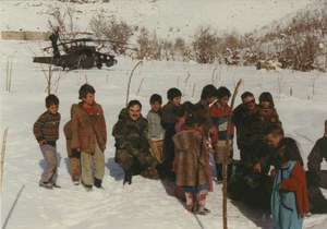 Kurdish refugees in Northern Iraq in January 1993