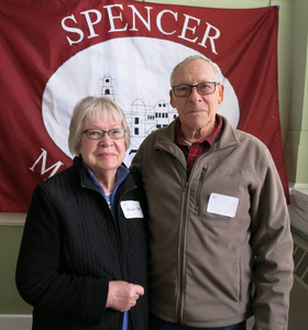 Marian Bell and Richard Bell at the Spencer Mass. Memories Road Show