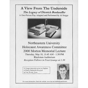 Robert Salomon Morton Memorial Lecture flyer, 2000.