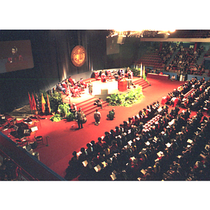 The stage during the inauguration of President Freeland