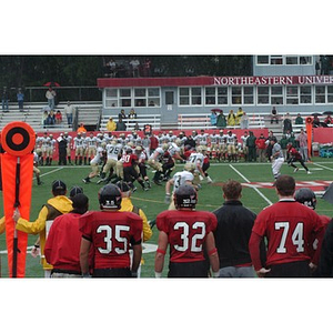 Northeastern plays against William & Mary in the Homecoming game