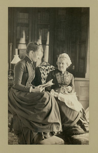 Miss Anna Cabot Lowell, and Lucy Marie Solgon at Bromley Side, 245 Center St., Roxbury, Mass.