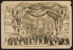Grosser Ball zu Ehren des Prinzen von Wales in der Academy of Music zu Boston, 12. November, 1860