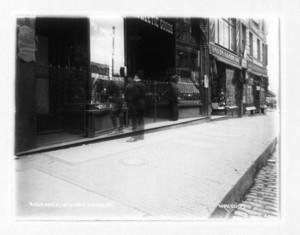 Sidewalk 163-165 Washington St., west side, sec. 7, Boston, Mass., May 20, 1905