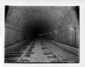 Beacon Hill tunnel, looking n.w. from sta.13