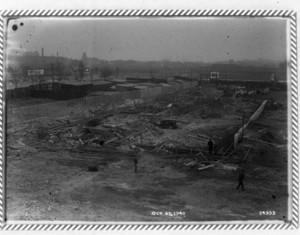 Albany St. Garage, general view from C.P. Station