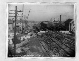 Abolishing grade crossing Medford St., E. Edgeworth looking northerly