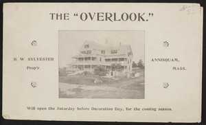 Brochure for The Overlook, Rockland Avenue, Annisquam, Mass., undated