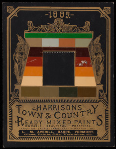 Harrisons Town & Country Ready Mixed Paints, Harrison Bros. & Co., Inc., paint, colors, varnish, Philadelphia, Pennsylvania