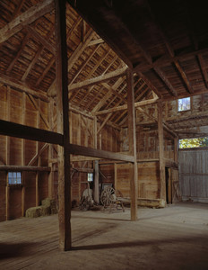 Barn interior, Marrett House, Standish, Maine