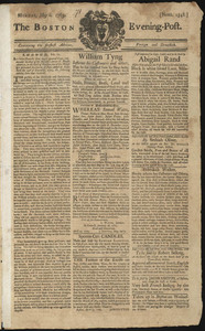 The Boston Evening-Post, 6 May 1765