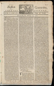 The Boston-Gazette, and Country Journal, 24 February 1772