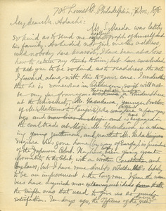Letter from Benjamin Smith Lyman to Jinzoo Adachi