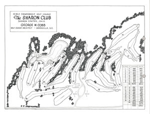 Sharon Club Golf course map