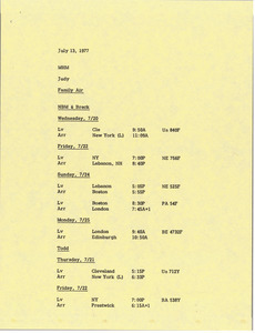 Memorandum from Judy A. Chilcote to Mark H. McCormack