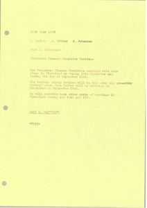 Memorandum from Mark H. McCormack to J. Lafave, J. Webber and A. Johnston