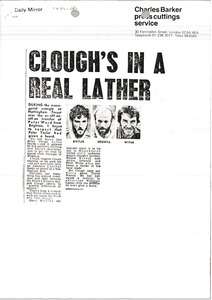 Clough's in a real lather