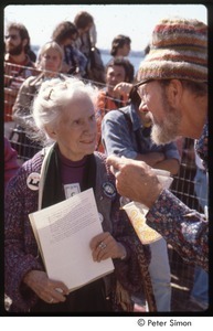 MUSE concert and rally: Pete Seeger and Maggie Kuhn at the No Nukes rally