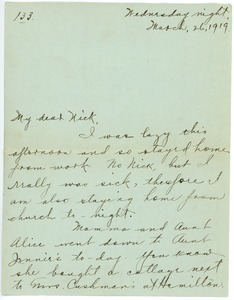 Letter from Letitia Crane to Frank F. Newth