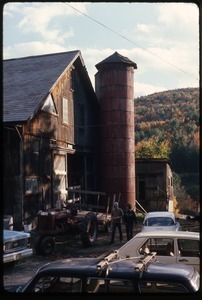 Barn and silo at Montague Farm Commune