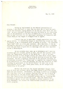Letter from Eugene Dennis to W. E. B. Du Bois